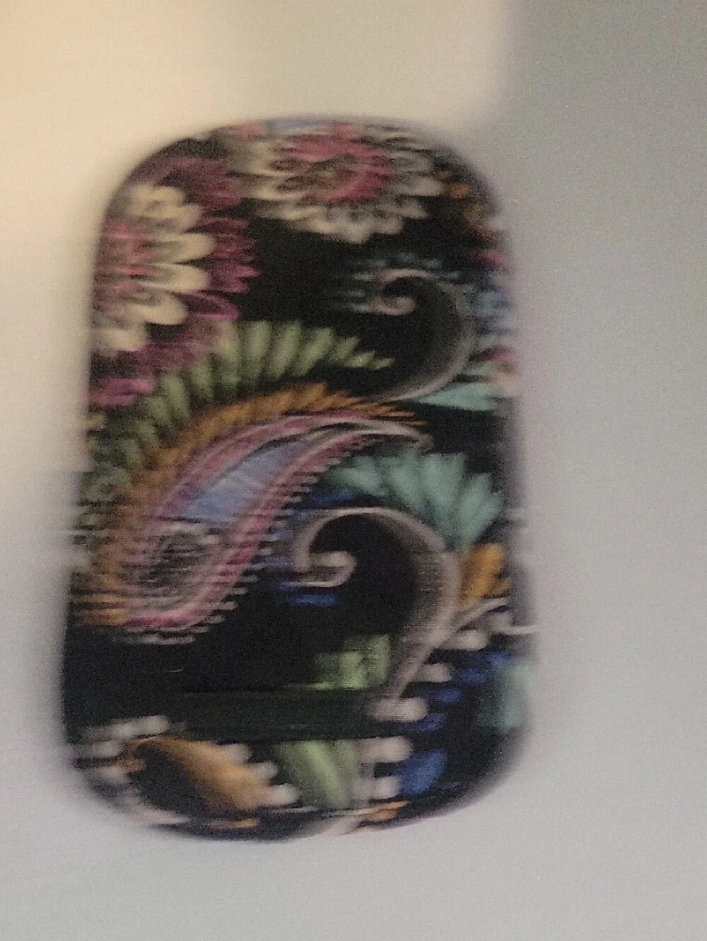 Vera Bradley Black paisley Quilted Floral Eye glass case